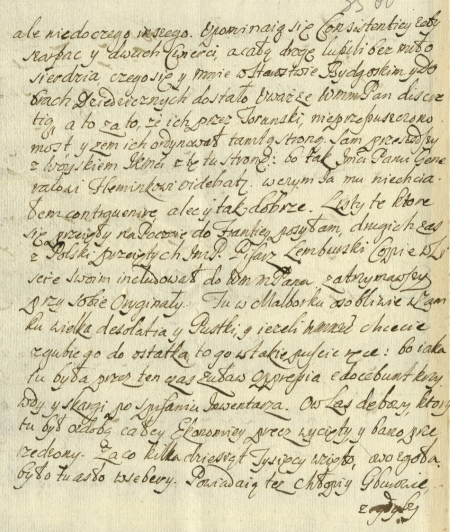 Pożółkła karta papieru, a na niej rękopis.