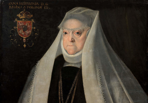 Portret królowej Anny Jagiellonki w białym welonie