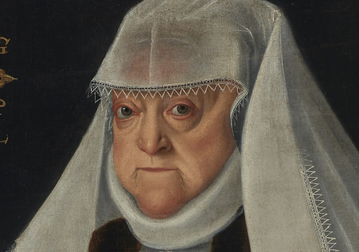 Portret królowej Anny Jagiellonki w białym welonie