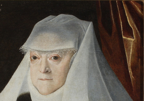 Portret królowej Anny Jagiellonki w białym welonie